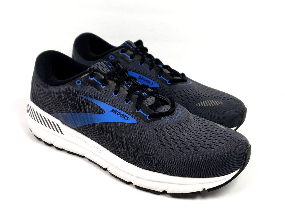 Brooks Addiction GTS 15 Mens Size 13 Black Blue Running Low Sneaker Shoes